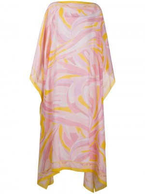 Платье-кафтан с принтом Emilio Pucci. Цвет: розовый