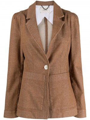 Присборенный пиджак Dorothee Schumacher. Цвет: коричневый