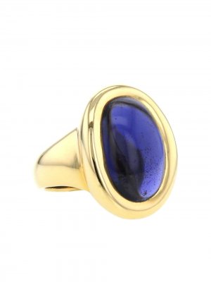 Кольцо Baignoire 1990-х годов из желтого золота pre-owned Cartier. Цвет: золотистый,purple