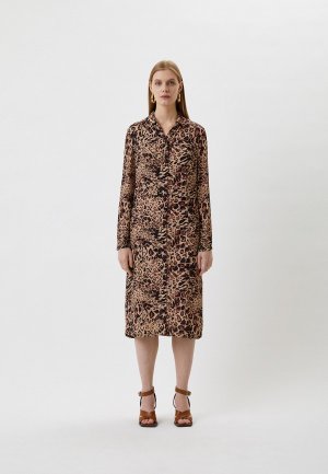 Платье Patrizia Pepe. Цвет: коричневый
