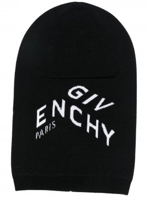 Шапка бини с логотипом Givenchy. Цвет: черный