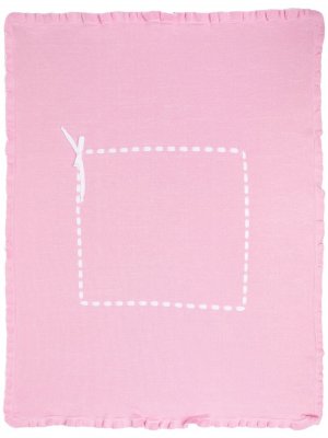 Одеяло в двух тонах с бантом Siola. Цвет: розовый