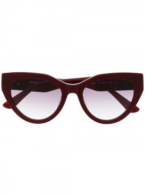 Солнцезащитные очки в оправе кошачий глаз Karl Lagerfeld. Цвет: красный